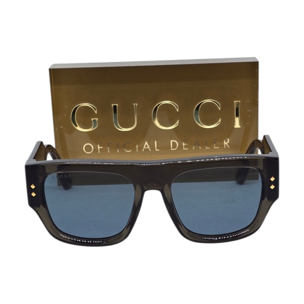 Gucci GRAY GREN  Sunglasses WITH BLUE LENSES MOD1262
